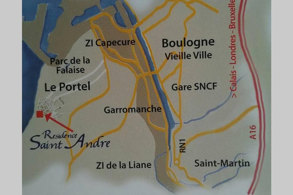 Fl'Heurt De Sable Appartement Au Bord De Mer Le Portel Kültér fotó